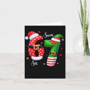 67 Meme Six Seven For Kids Women Men Boys Girls Ch Card