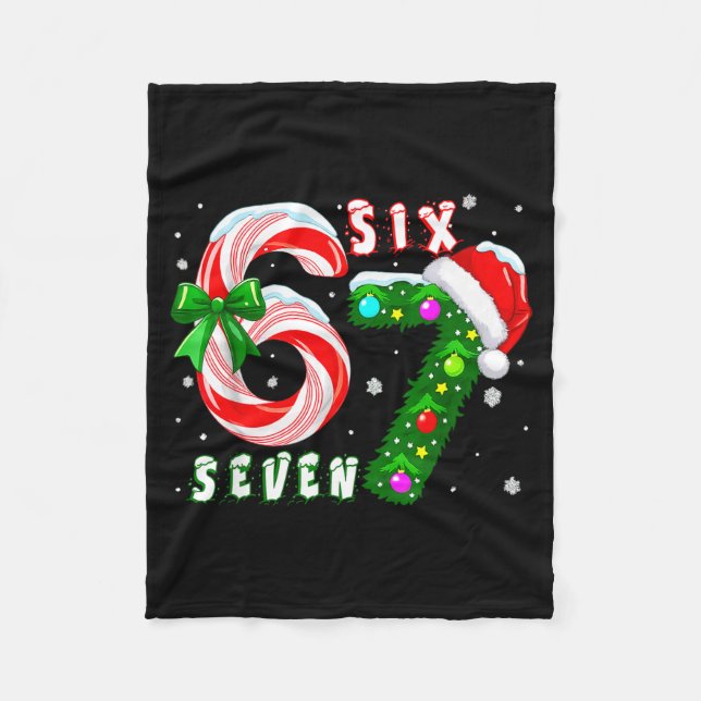 67 Meme Six Seven For Kids Women Men Boys Girls Ch Fleece Blanket (Front)