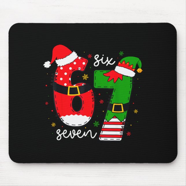 67 Meme Six Seven For Kids Women Men Boys Girls Ch Mouse Pad (Front)