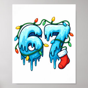 67 Meme Six Seven For Kids Women Men Boys Girls Ch Poster