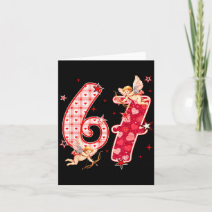 67 Meme Six Seven For Kids Women Men Boys Girls Va Card