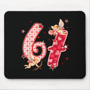 67 Meme Six Seven For Kids Women Men Boys Girls Va Mouse Pad