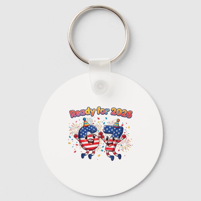 67 Meme Six Seven Funny New Year 2026 Party Men Wo Key Ring (Front)