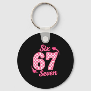 67 Meme Six Seven Key Ring