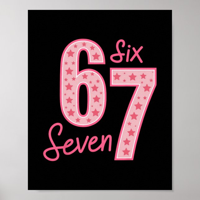 67 Meme Six Seven  Poster (Front)