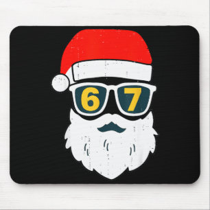 67 Meme Six Seven Santa Face Kids Men Boys Girls C Mouse Pad