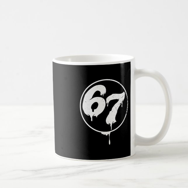 67 Meme Six Seven Urn Graffiti Style  Coffee Mug (Right)