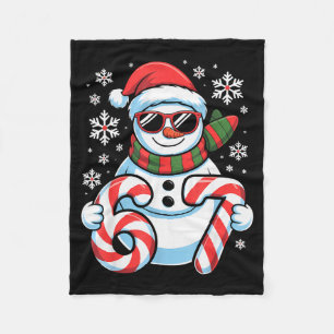 67 Meme Snowman Brainrot Funny Christmas Kids Boys Fleece Blanket