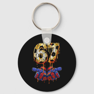 67 Meme Soccer Goalkeeper Gloves Gen Alpha Drip Si Key Ring