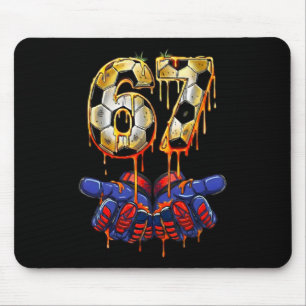 67 Meme Soccer Goalkeeper Gloves Gen Alpha Drip Si Mouse Pad
