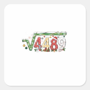 67 Meme Square Root 4489 Six Seven Math Christmas Sticker