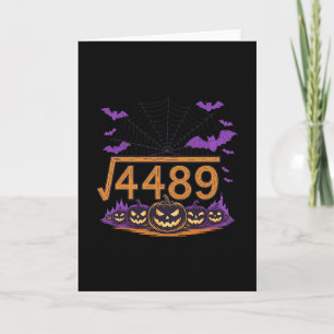 67 Meme Square Root 4489 Slang Math Halloween Cost Card