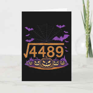 67 Meme Square Root 4489 Slang Math Halloween Cost Card