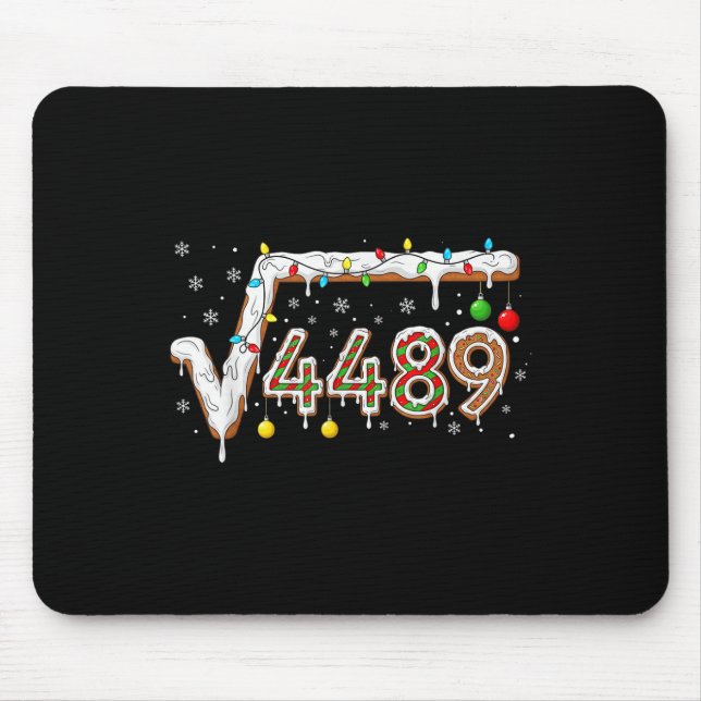 67 Meme Square Root 4489 Slang Math Teacher Funny  Mouse Pad (Front)