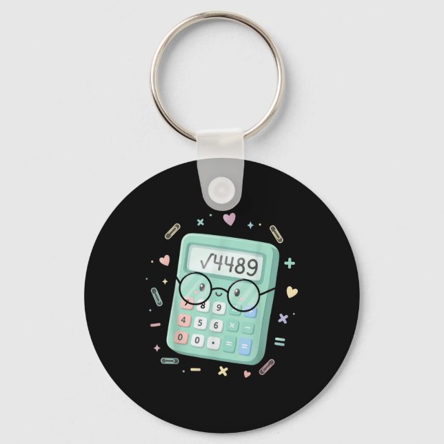 67 Meme Square Root 4489 Slang Six Seven Math Calc Key Ring (Front)