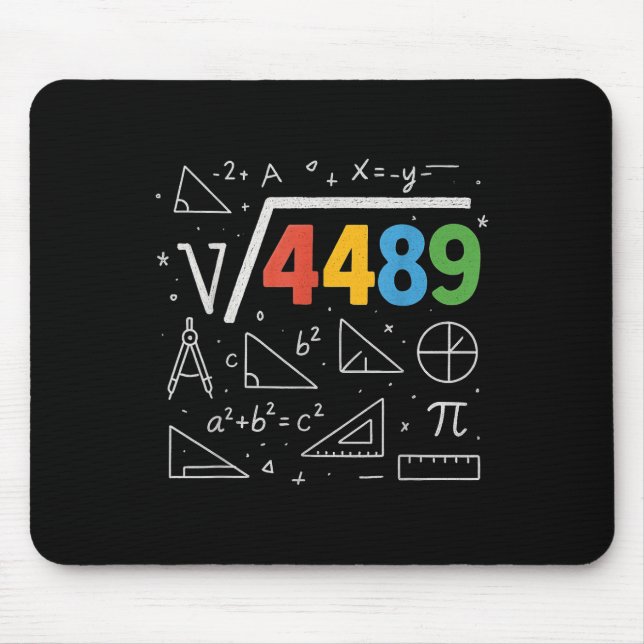 67 Meme Square Root 4489 Slang Six Seven Math Teac Mouse Pad (Front)