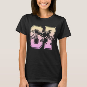 67 Meme T-Shirt - Funny Viral Number Graphic 