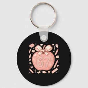 67 Meme Teacher Six Seven Teachers Coquette Soft-c Key Ring