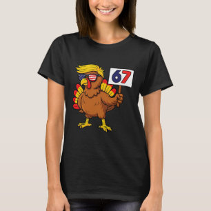 67 Meme Thanksgiving Turkey Day Six Seven Funny Tr T-Shirt