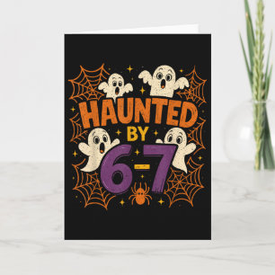 67 Meme Trendy Halloween Funny Six Seven Gen Alpha Card