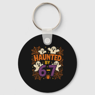 67 Meme Trendy Halloween Funny Six Seven Gen Alpha Key Ring