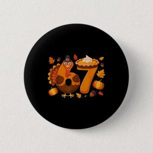 67 Meme Turkey 6-7 Funny Six Seven Thanksgiving 6 Cm Round Badge