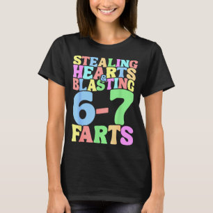 67 Meme Valentine's Day Six Seven 6-7 Funny Steali T-Shirt