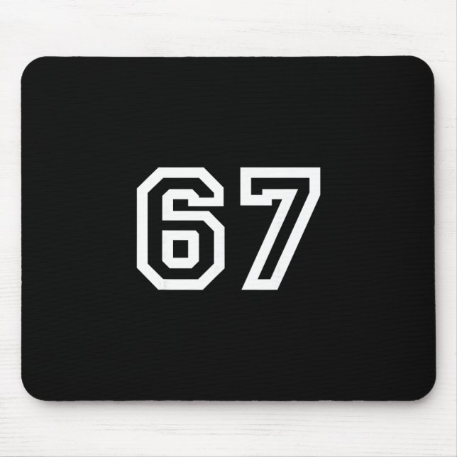 67 Minimalist Design  Mouse Pad (Front)