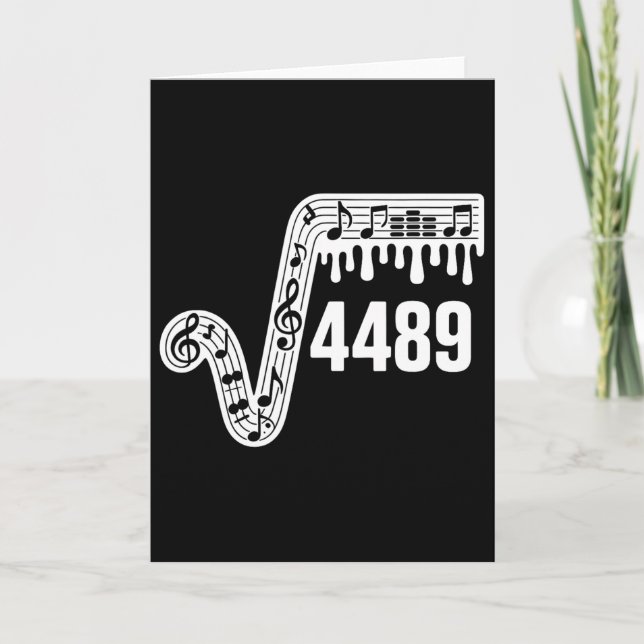 67 Music Drip Meme Square Root 4489 Slang Funny Ma Card (Front)