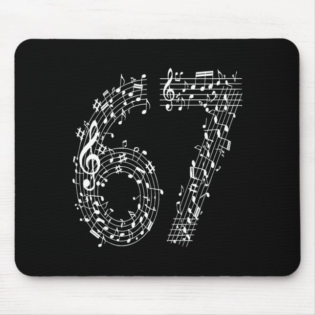 67 Music Meme Six Seven Music Teacher Musician  Mouse Pad (Front)