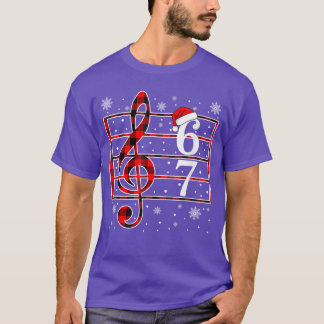 67 Music Meme Slang Musician Santa Musiceacher Chr T-Shirt