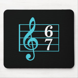 67 Music Meme Slang Six Seven Music Teacher Funny Mouse Pad