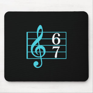 67 Music Meme Slang Six Seven Music Teacher Funny Mouse Pad