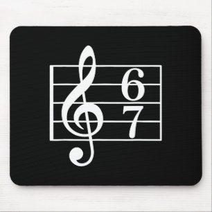 67 Music Meme Slang Six Seven Music Teacher School Mouse Pad
