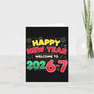 67 New Year's Eve, Humour Happy New Year 2026-7 Fu Card