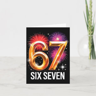 67 New Years Eve Party Pajama Shirt 6 7 Meme 67 20 Card