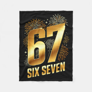 67 New Years Eve Party Pajama Shirt 6 7 Meme 67 20 Fleece Blanket