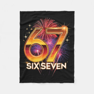 67 New Years Eve Party Pajama Shirt 6 7 Meme 67 20 Fleece Blanket