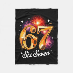 67 New Years Eve Party Pajama Shirt 6 7 Meme 67 20 Fleece Blanket