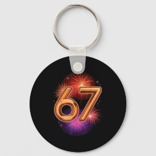 67 New Years Eve Party Pajama Shirt 6 7 Meme 67 20 Key Ring
