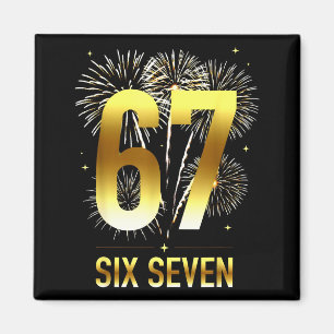 67 New Years Eve Party Pajama Shirt 6 7 Meme 67 20 Magnet