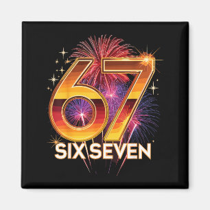 67 New Years Eve Party Pajama Shirt 6 7 Meme 67 20 Magnet