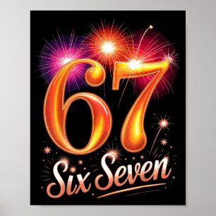 67 New Years Eve Party Pajama Shirt 6 7 Meme 67 20 Poster