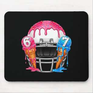 67 Number Ice Cream Drip American Football Art Mouse Pad