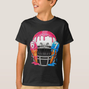 67 Number Ice Cream Drip American Football Art T-Shirt