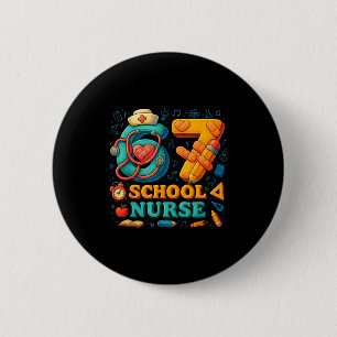 67 Nurse Days Funny Medical Back To School  6 Cm Round Badge