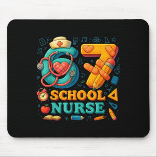 67 Nurse Days Funny Medical Back To School  Mouse Pad