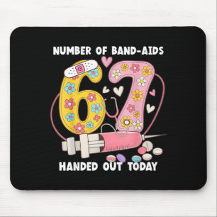 67 Nurse Meme Funny Six Seven Nursing Medical Scho Mouse Pad