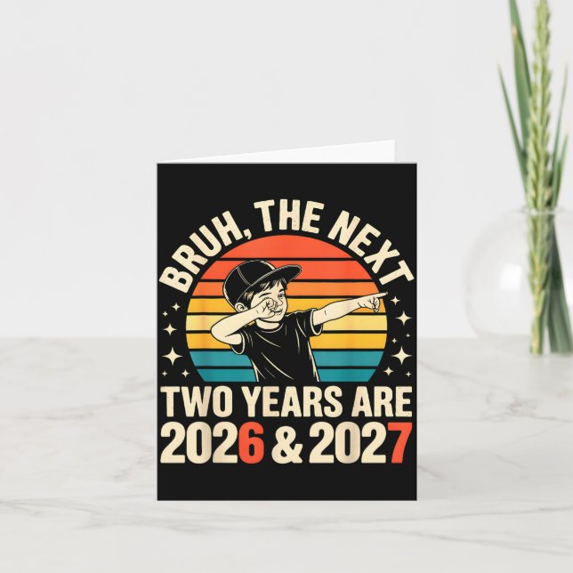 67 Nye 2026 Funny Boys Kids New Years Eve Party 6  Card (Front)
