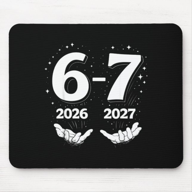 67 Nye 2026 Funny Boys Kids New Years Eve Party 6  Mouse Pad (Front)
